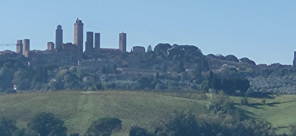 The towers of San Gimignano on the skyline