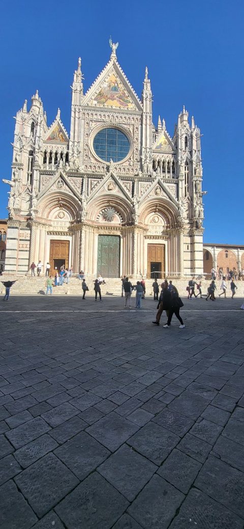 The facade of Siena Cathedral