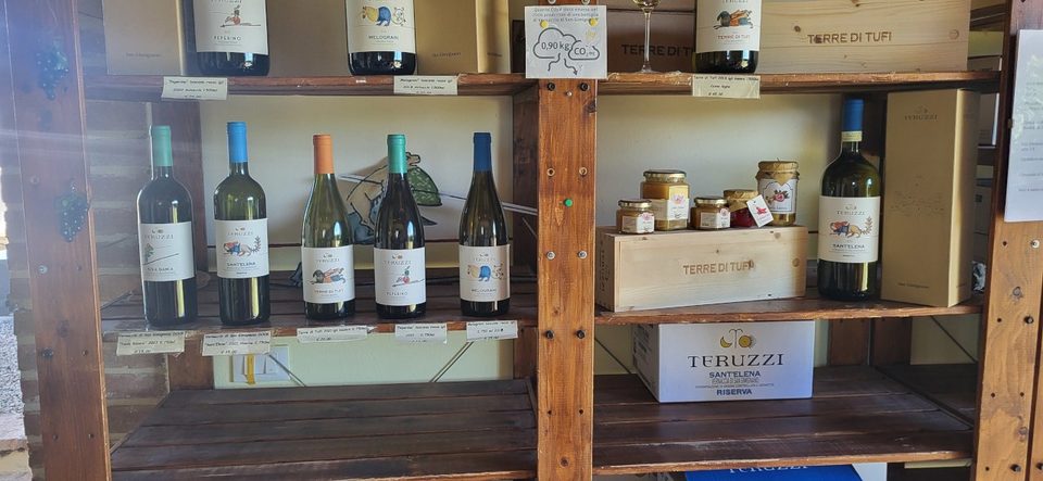 Teruzzi wines on display
