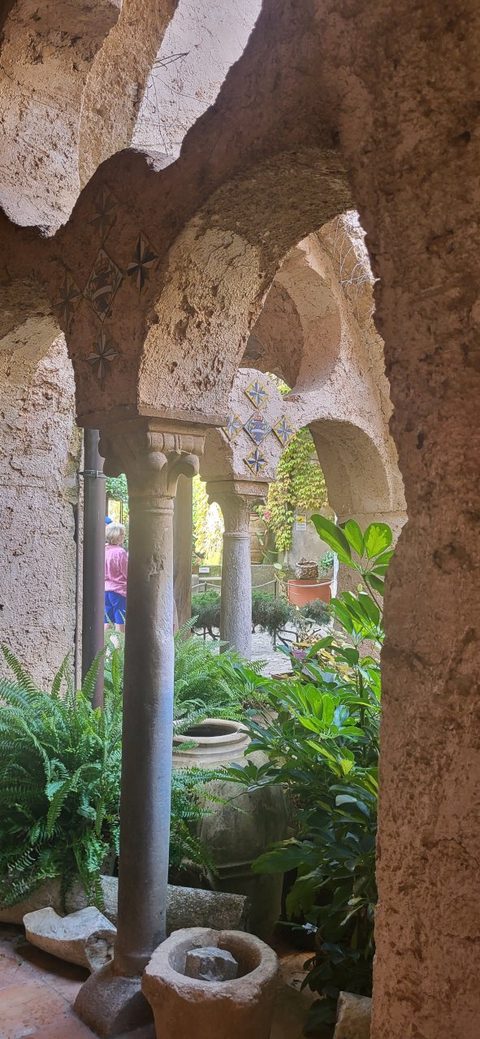 Cloister arches at Villa Cimbrone